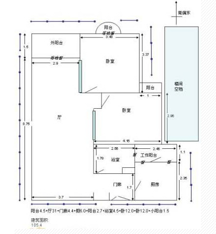 房屋實際面積