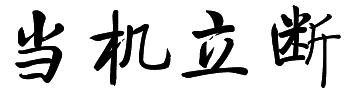 當機立斷效果圖