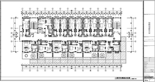 杭州精品酒店室內(nèi)裝飾工程深化設(shè)計二層開關(guān)插座點位圖圖