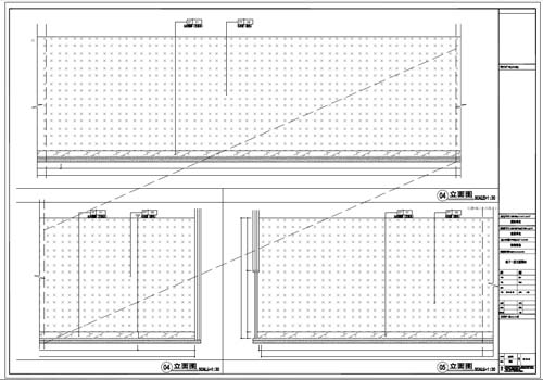 商場深化設(shè)計施工圖負一層立面圖04-05