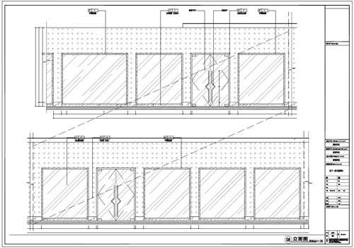 商場深化設(shè)計施工圖負一層立面圖08