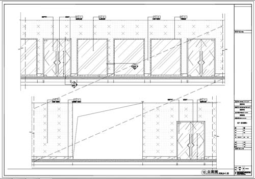 商場深化設(shè)計施工圖負一層立面圖10