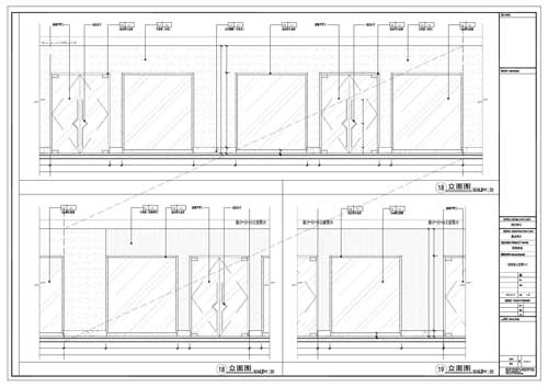 商場深化設(shè)計施工圖一層立面圖18-19