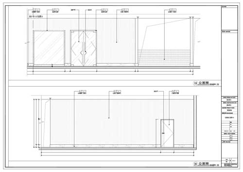 商場深化設(shè)計施工圖一層立面圖19-20