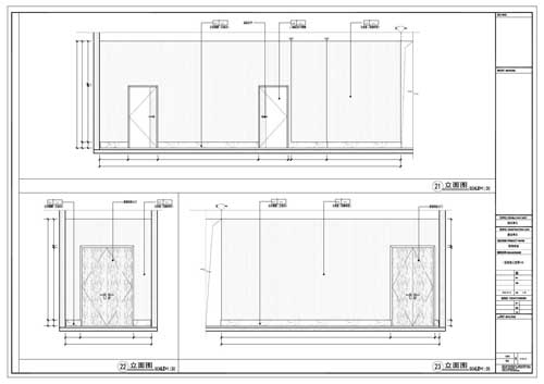 商場深化設(shè)計施工圖一層立面圖21-23