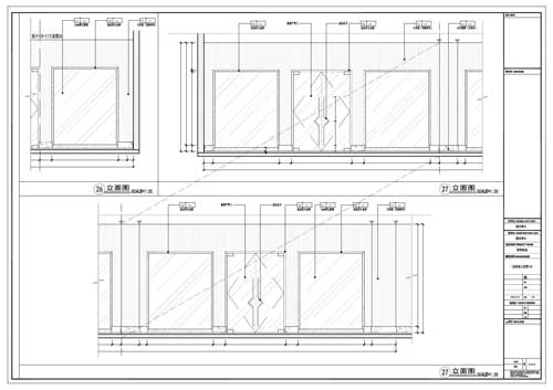 商場深化設(shè)計施工圖一層立面圖26-27