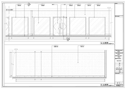 商場深化設(shè)計施工圖一層立面圖34-35