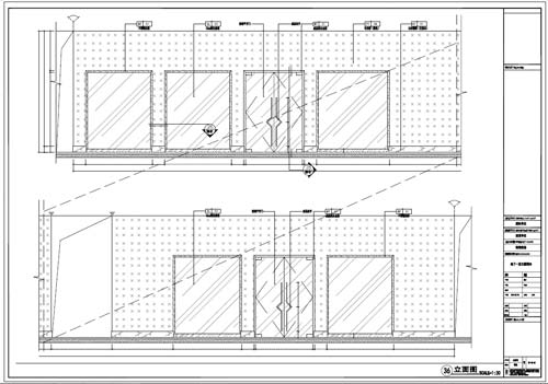 商場深化設(shè)計施工圖負一層立面圖36