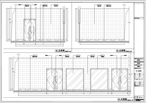 商場深化設(shè)計施工圖負一層立面圖40-43