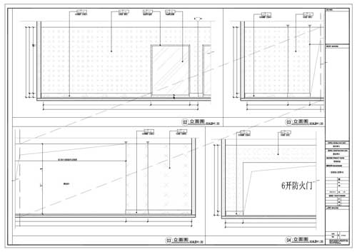 商場深化設(shè)計施工圖一層立面圖02-04