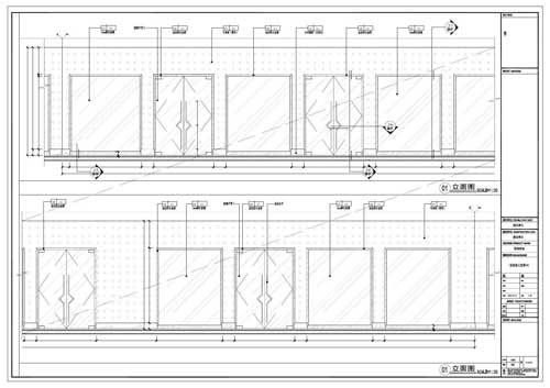 商場深化設(shè)計施工圖一層立面圖01