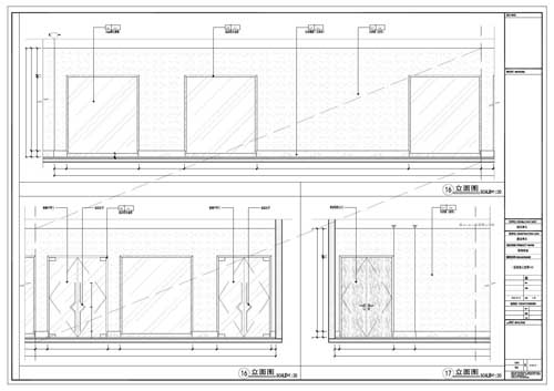 商場深化設(shè)計施工圖一層立面圖16-17