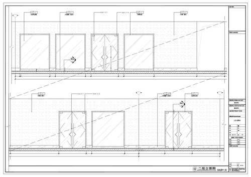 商場深化設(shè)計施工圖二層立面圖02