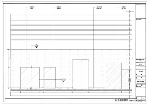 商場深化設(shè)計施工圖二層立面圖03