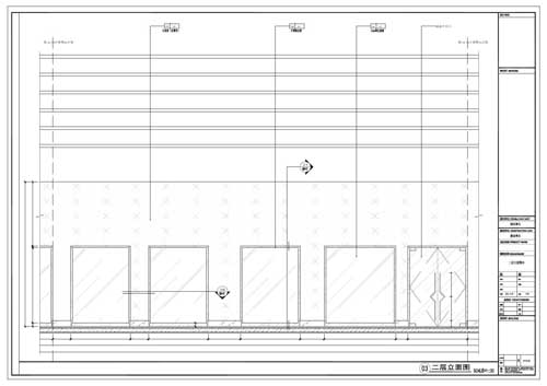 商場深化設(shè)計施工圖二層立面圖03