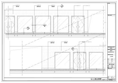 商場深化設(shè)計施工圖二層立面圖04