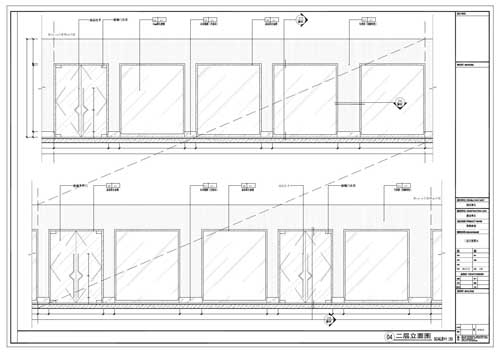 商場深化設(shè)計施工圖二層立面圖04