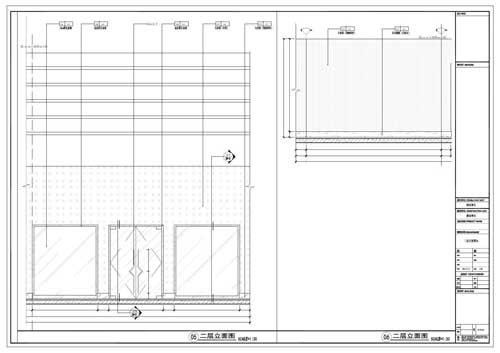 商場深化設(shè)計施工圖二層立面圖05-06