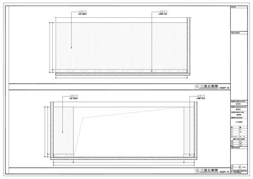 商場深化設(shè)計施工圖二層立面圖09-10