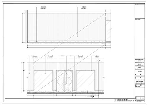 商場深化設(shè)計施工圖二層立面圖11-12