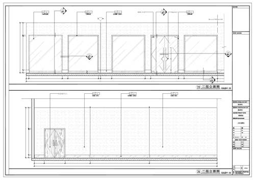 商場深化設(shè)計施工圖二層立面圖23/25