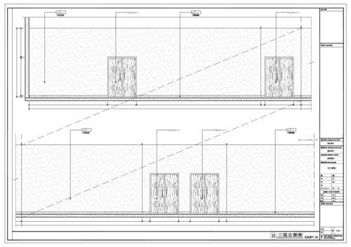 商場深化設(shè)計施工圖二層立面圖33