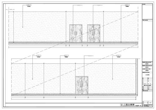 商場深化設(shè)計施工圖二層立面圖33