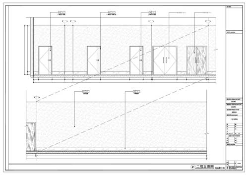 商場深化設(shè)計施工圖二層立面圖41