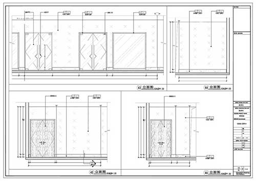 商場深化設(shè)計施工圖一層立面圖43-46