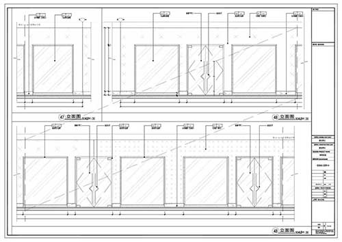 商場深化設(shè)計施工圖一層立面圖48