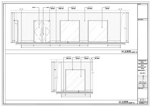 商場深化設(shè)計施工圖一層立面圖59-60