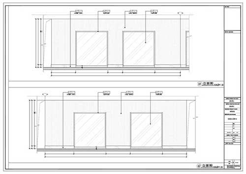 商場深化設(shè)計施工圖一層立面圖61-62