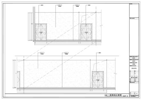 商場深化設(shè)計施工圖一層立面圖100