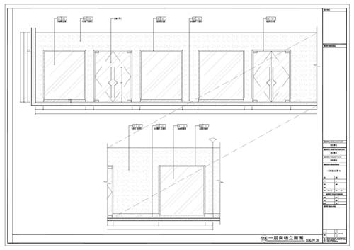 商場深化設(shè)計施工圖一層立面圖115